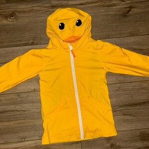 Cat & Jack Yellow Striped Hooded Jacket